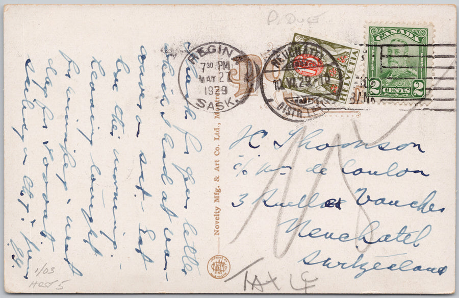 Chief Peacemaker and Family Postcard