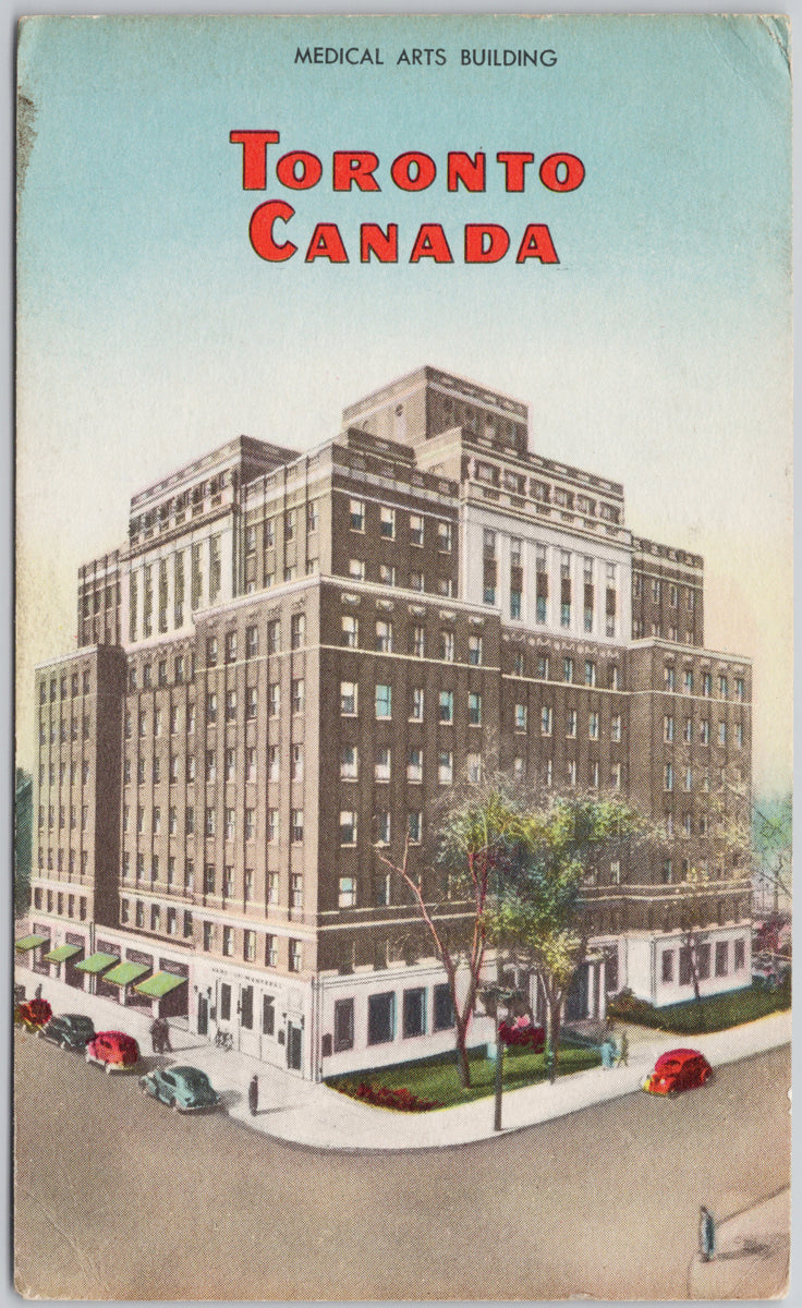 Medical Arts Building Toronto Ontario Postcard 