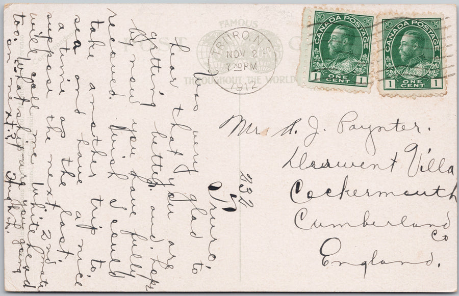 Truro Nova Scotia Government Agriculture College and Barns 1910s Postcard 
