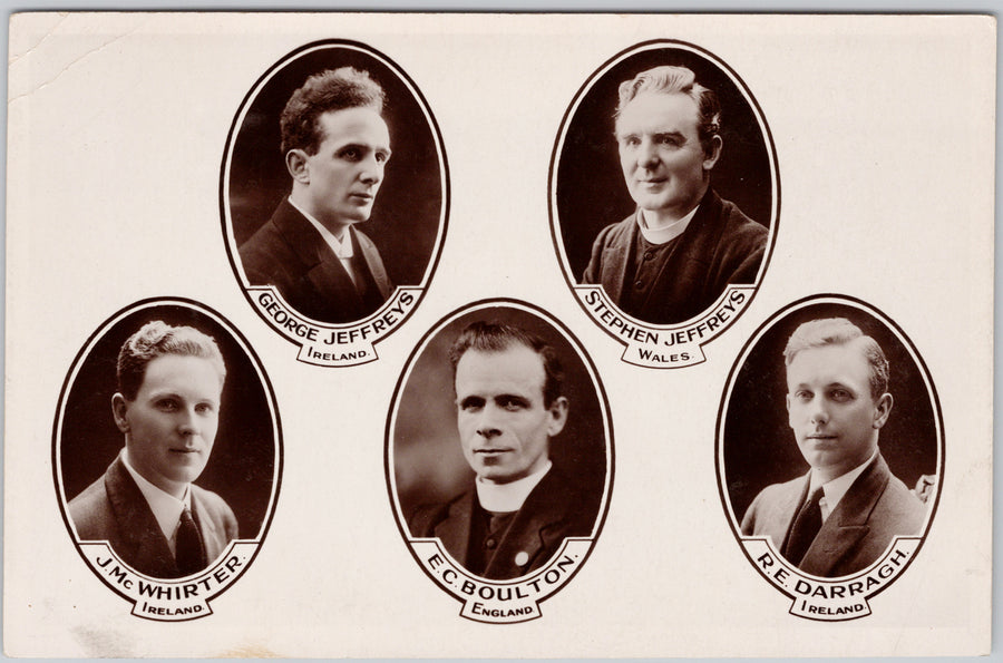 Irish and British Clergy Portrait Postcard George Jeffreys E.C. Boulton Postcard