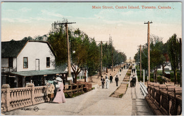 Main Street Centre Island Toronto Ontario Postcard 