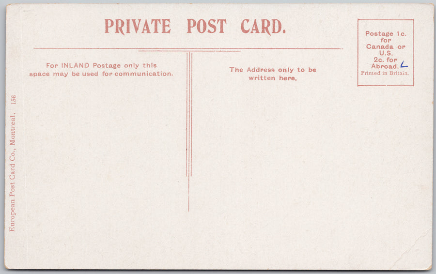 Britannia Ottawa Ontario Refreshments Pavilion Vintage Lithograph Postcard 