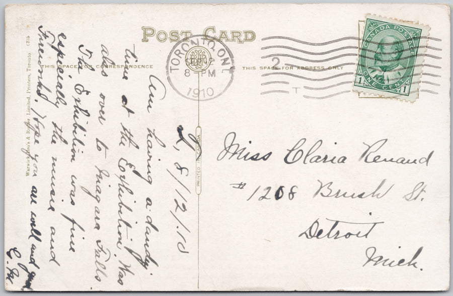 Toronto ON Buffet and Quick Lunch  Postcard 