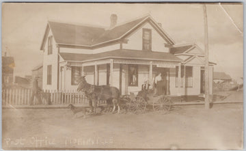 Post Office Morinville Alberta Postcard 