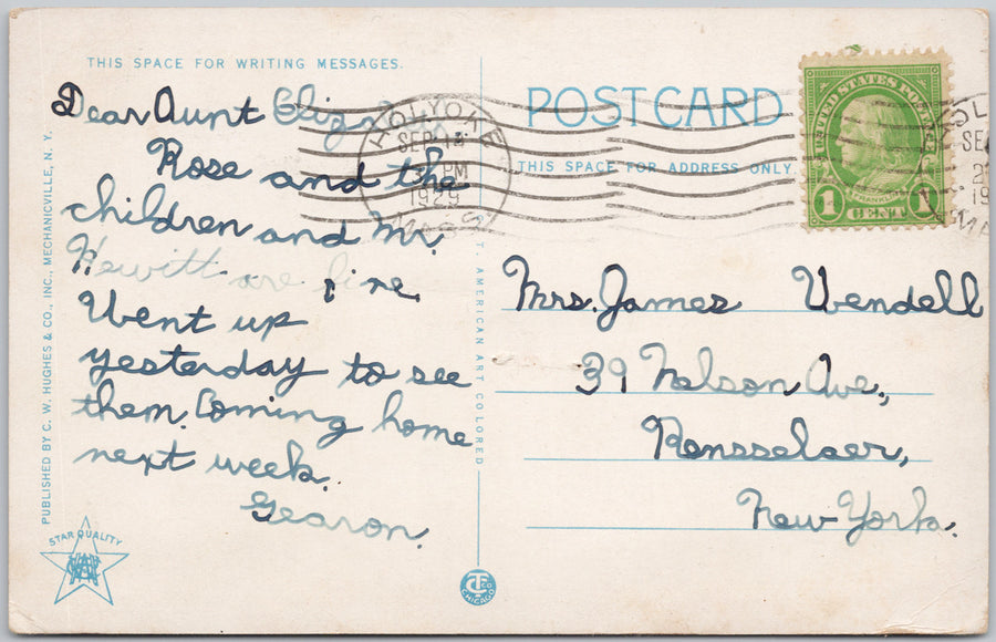 Mt. Tom Golf Club Holyoke Postcard 