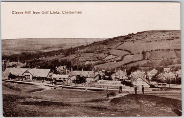 Cleeve Hill from Golf Links Cheltenham England Postcard 