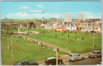 Scotland Putting Green and Bandstand Saltcoats 1970s Postcard SP22