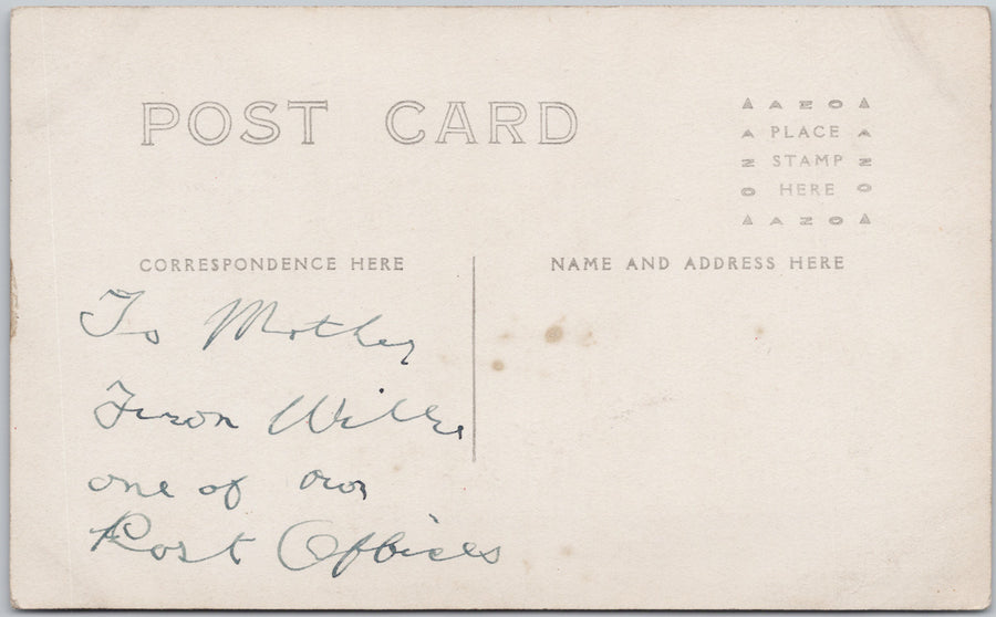 Post Office Mossbank Saskatchewan RPPC Scarce Postcard SP22