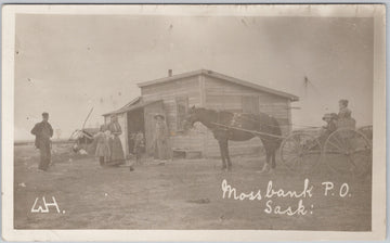 Post Office Mossbank Saskatchewan  Postcard 