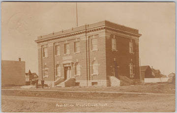 Post Office Maple Creek Saskatchewan  Postcard 