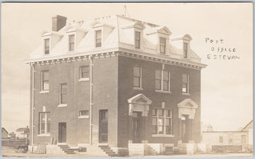 Post Office Estevan Saskatchewan RPPC Postcard 