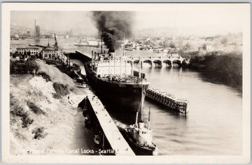 World Famous Canal Locks Seattle WA Postcard