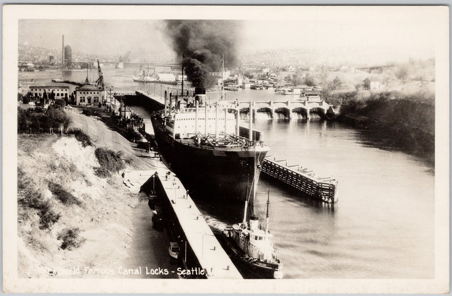 World Famous Canal Locks Seattle WA Postcard