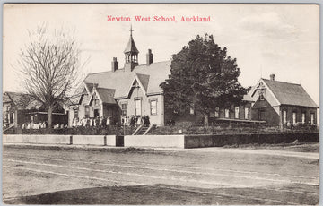 Newton West School Auckland New Zealand Postcard 