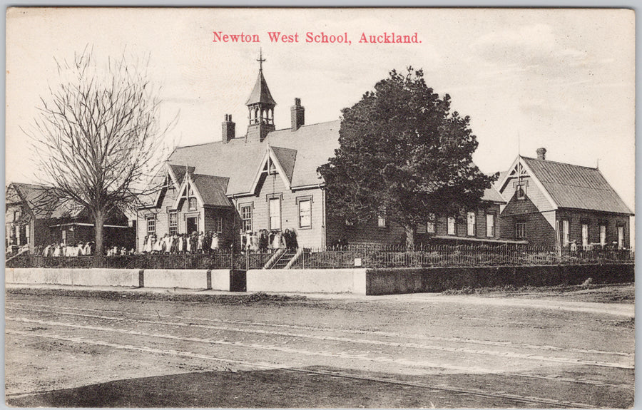 Newton West School Auckland New Zealand Postcard 