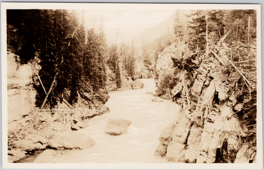 Fraser River near Mt Robson Station BC Postcard