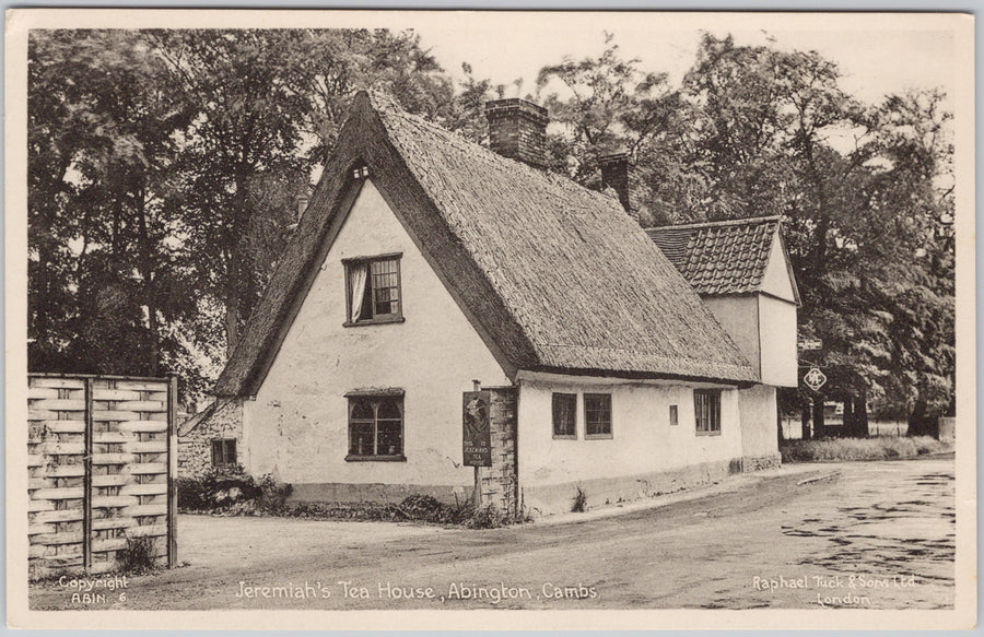 Jeremiah's Tea House Abington Cambridgeshire England Tuck Postcard
