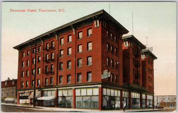 Hotel Dunsmuir Vancouver BC The Dunsmuir 1913 Postcard 