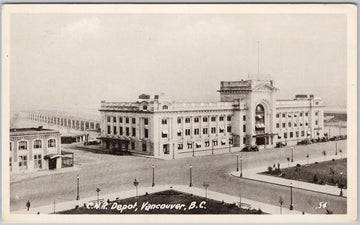 CNR Depot Vancouver BC Printing & Litho Ltd Postcard