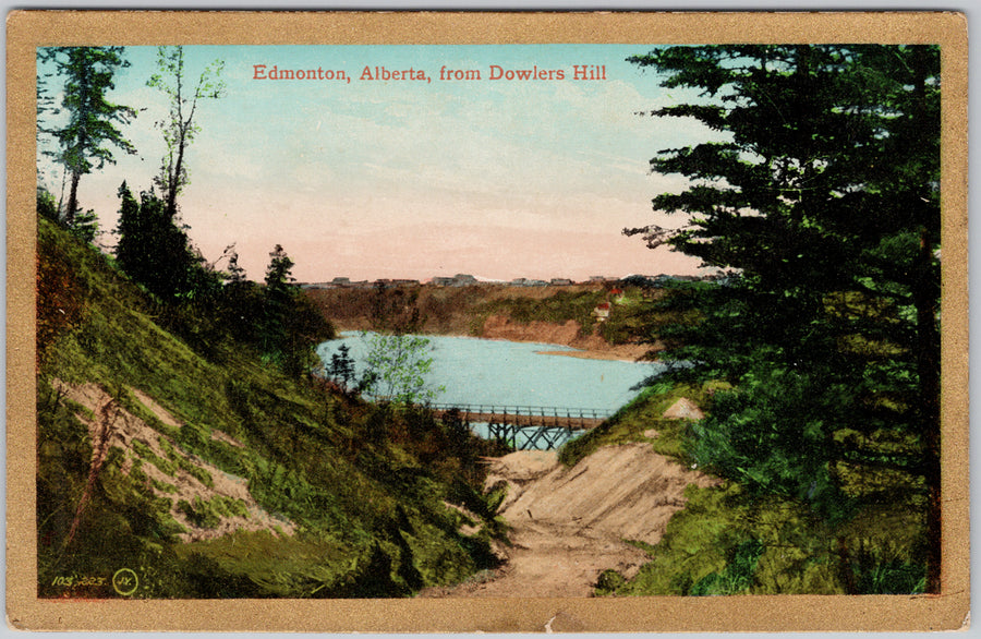 Edmonton Alberta from Dowlers Hill Postcard SP22 *as is
