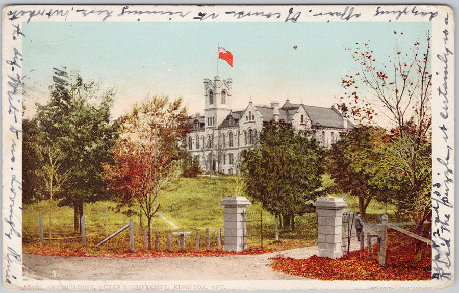 Queen's University Kingston Ontario Art Building Canada 1905 Detroit Publishing Co. Postcard 