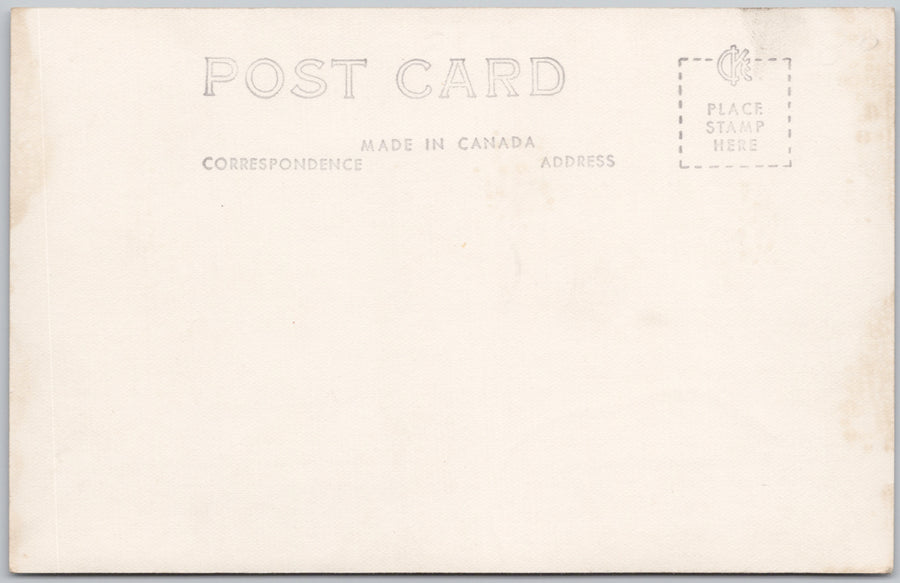 Flin Flon Manitoba Hill Street Steps RPPC Postcard 