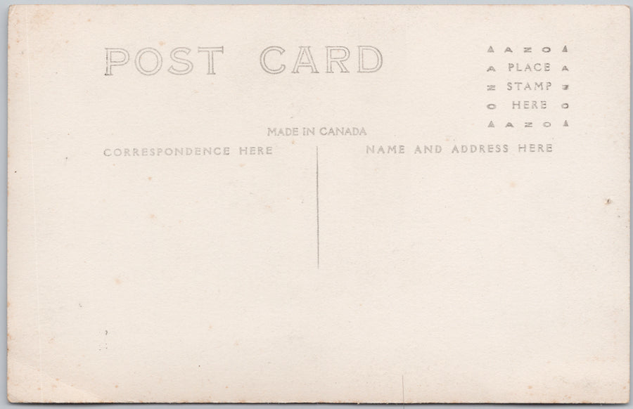 Portrait of Canadian Soldier 'Harry Johnston' WW1 era RPPC Postcard 