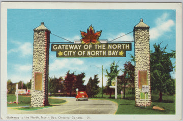 Vintage Gateway of the North North Bay Ontario Postcard 