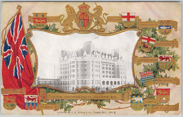 CPR Empress Hotel Victoria BC Postcard