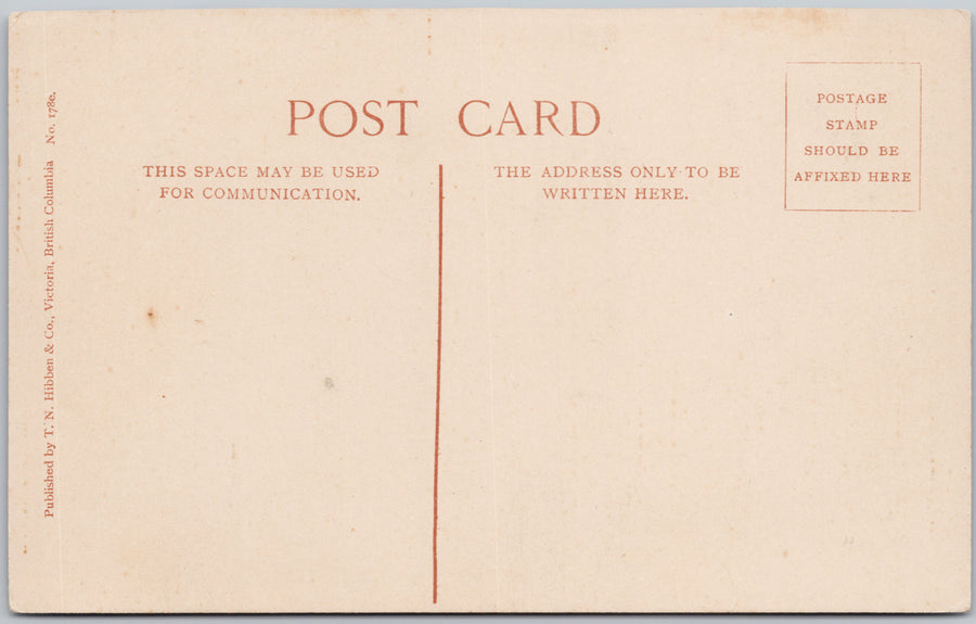 Victoria BC Tally-Ho Transfer Co Beacon Hill Park Tourists Unused Hibben Postcard SP22