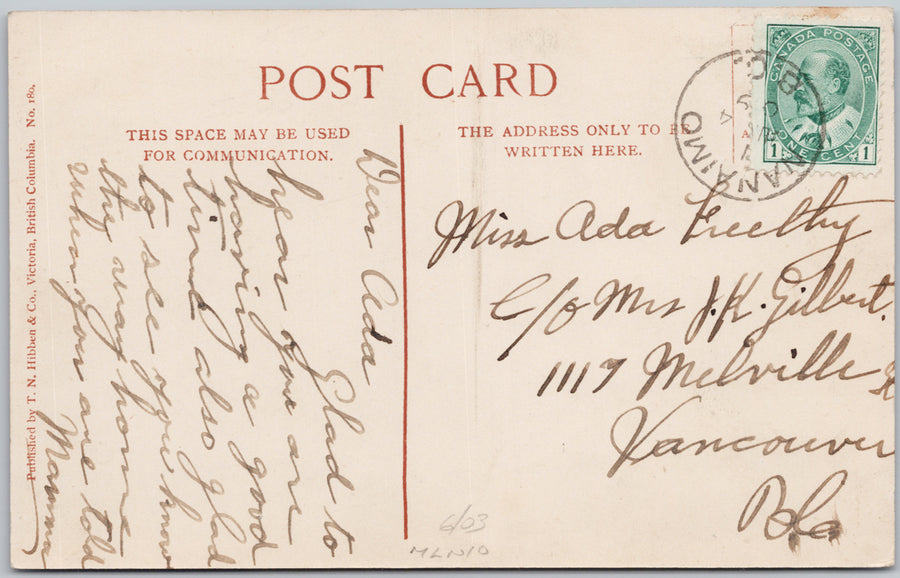 St Paul's Church Nanaimo BC Vancouver Island Hibben Postcard SP22
