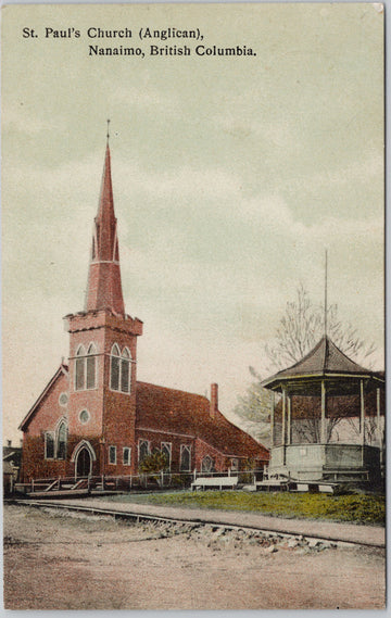 St Paul's Church Nanaimo BC Vancouver Island Hibben Postcard 