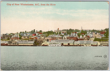 City of New Westminster BC Fraser River Postcard