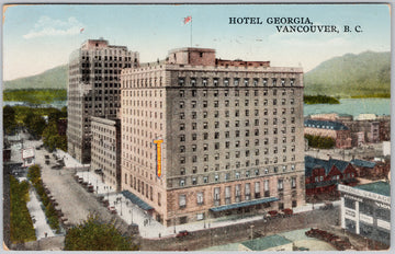 Hotel Georgia Vancouver BC 1930s Leonard Frank Postcard 