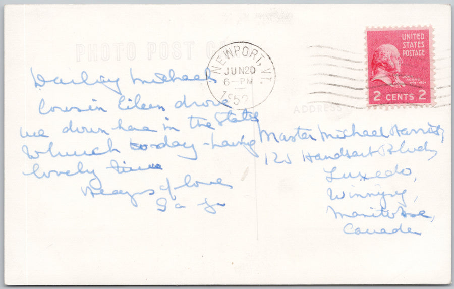 Derby Line VT Crystal Brook Farm 'Sugarin' Maple Sugar 1950s RPPC Postcard 