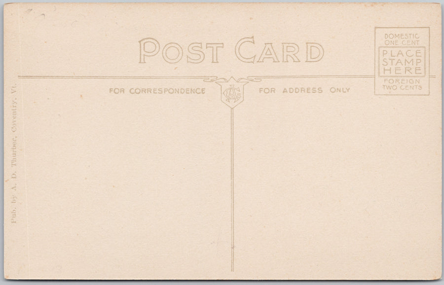 Thurbers Store and Residence Coventry Vermont VT Postcard