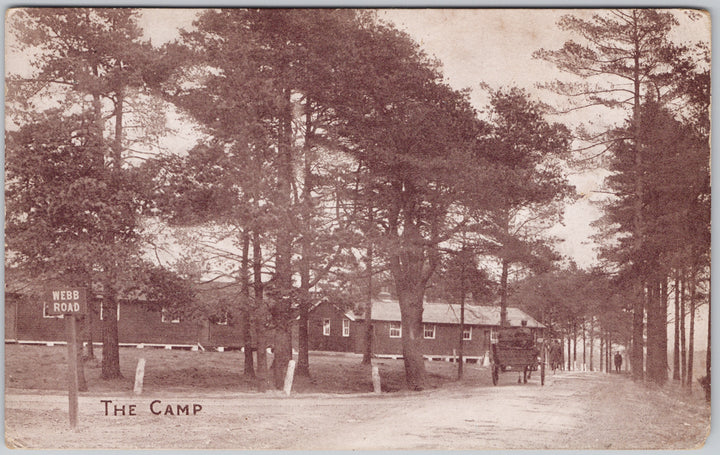 Whitley Camp WW1 Webb Road Canadian Military Bookstall Postcard 