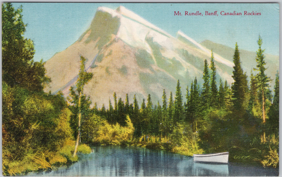 Banff Alberta Mount Rundle Coast Publishing Postcard 