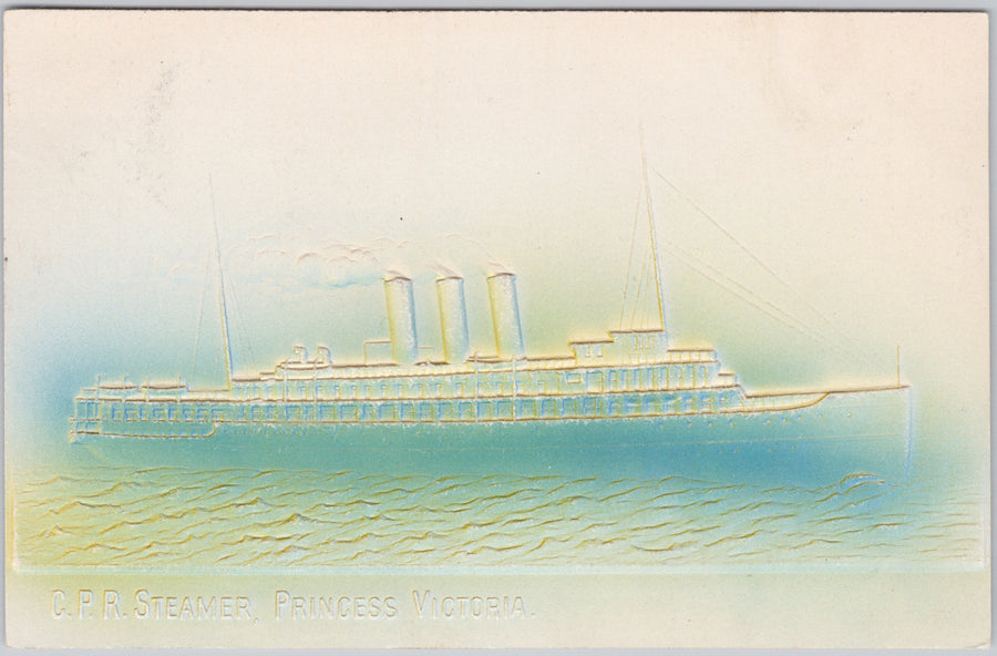 CPR Steamer Princess Victoria Ship  Postcard