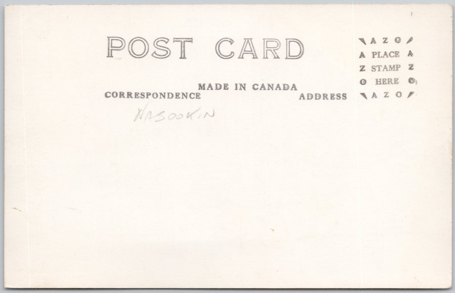 SS 'Nasookin' Steamer Kootenay Lake Ferry Nelson BC Carrying Greyhound Bus RPPC Postcard