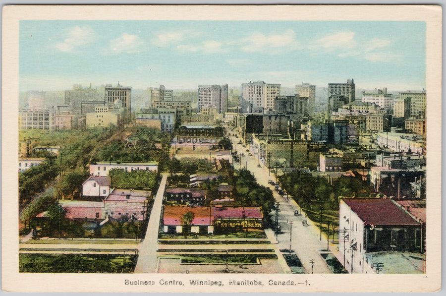 Business Centre Winnipeg Manitoba MB PECO Postcard 