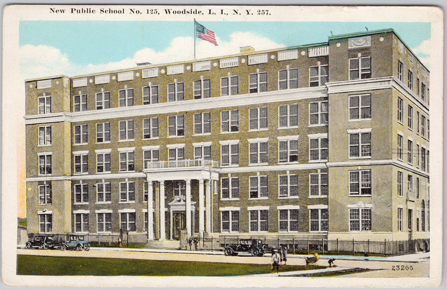 Public School No.125 Woodside Long Island NY Miller Art Co 1920s Postcard 