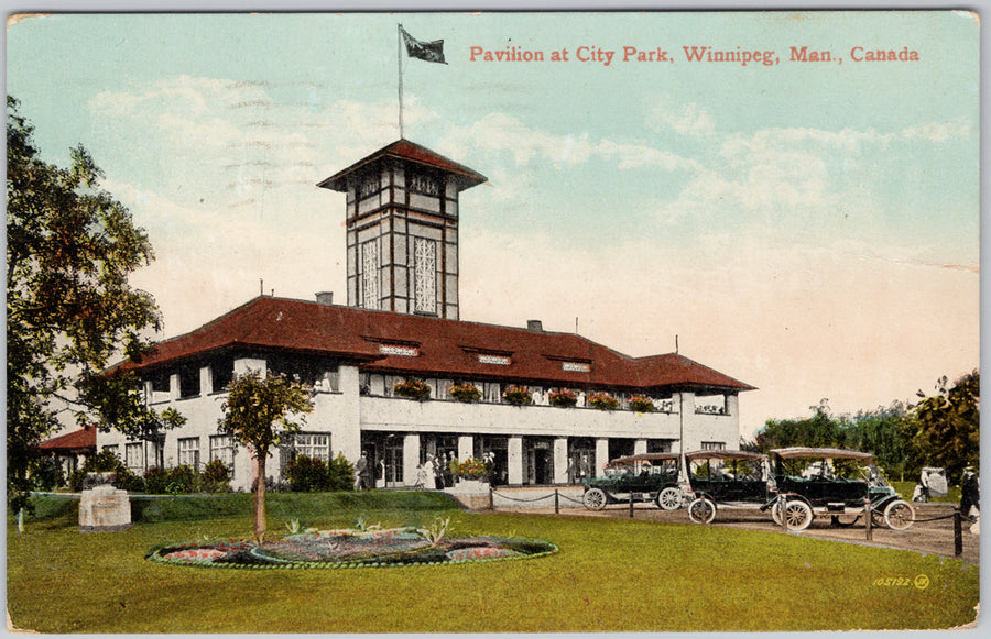 Pavilion City Park Winnipeg Manitoba MB Postcard 
