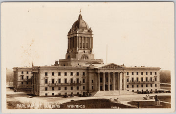 Parliament Building Winnipeg Manitoba MB Lyall RPPC Postcard