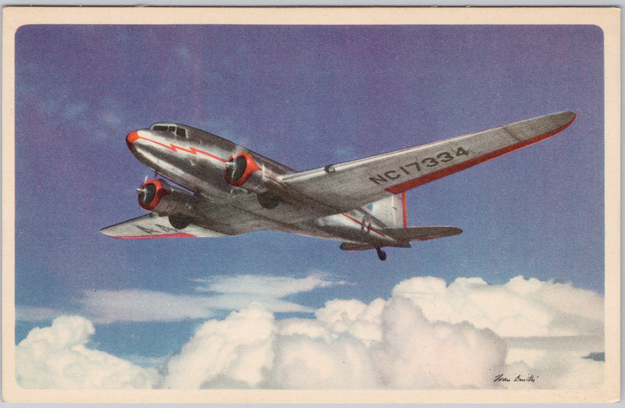 American Airlines Advertising Flagship Jet Airplane Unused Postcard 