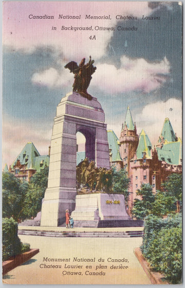 Ottawa Ontario Canadian National Memorial Postcard
