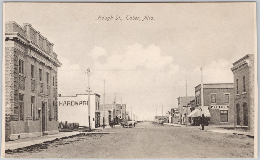 Taber Alberta Hough Street Bloom Bros Postcard 
