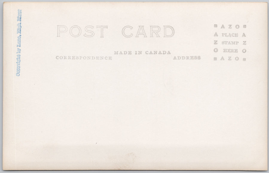 Oil Derricks Turner Valley area Alberta Lane High River RPPC Postcard SP22