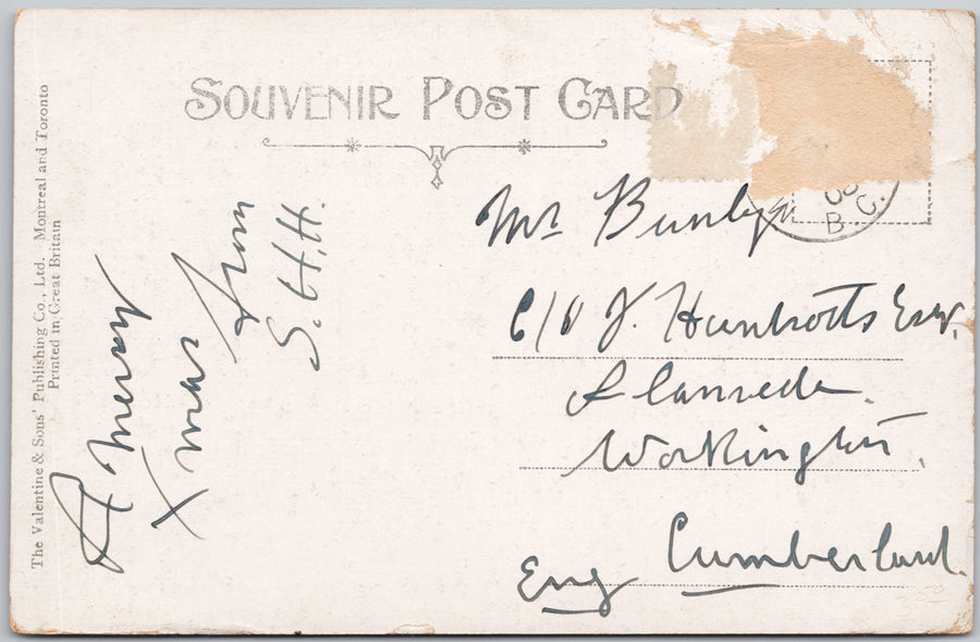 Macdonald Range Near Glacier BC Canadian Pacific Railway Postcard SP22