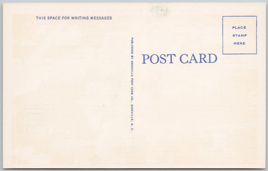 Franklin NC Birdseye View Unused Linen Postcard SP22